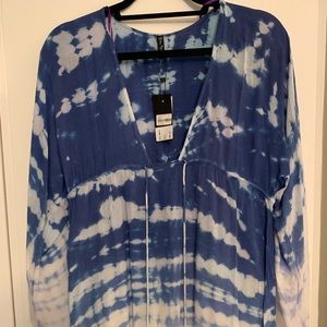 Boho Me Plunging Tie Dye Dress